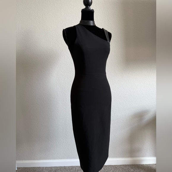 Alice + Olivia Elegant Black Sleeveless Dress - Picture 2 of 5